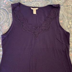 𝅺Banana Republic Lace V Neck Tank Top